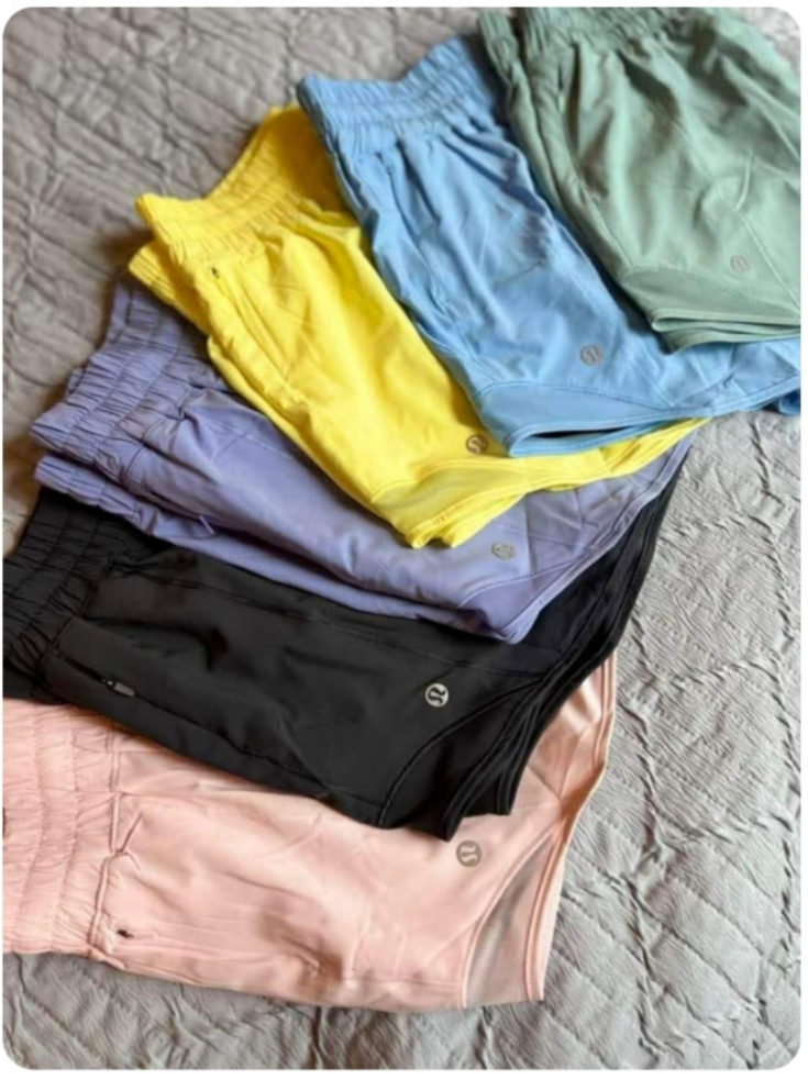 Women's Lulu 4 inch shorts ready to ship - fits true to size
