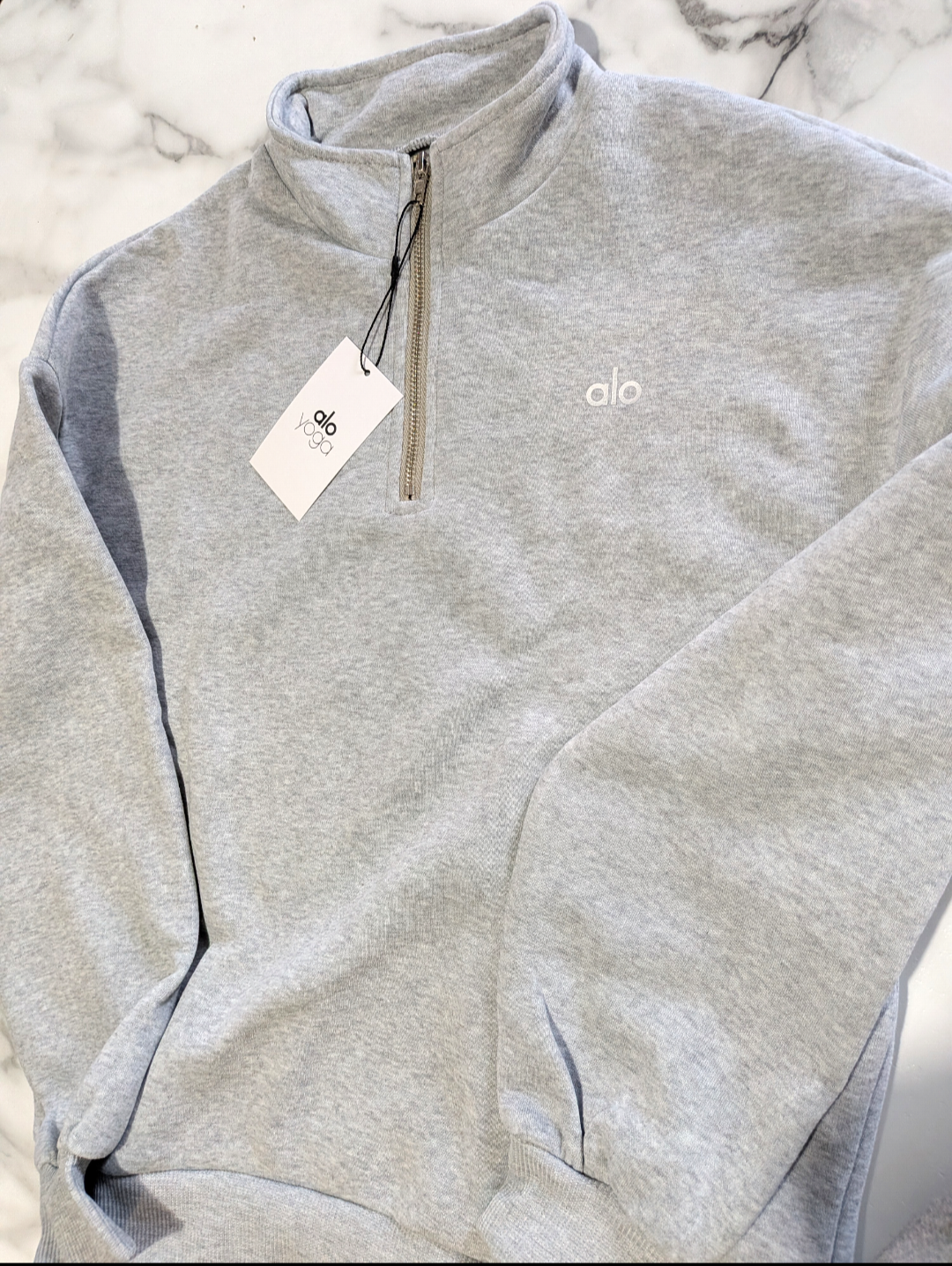 Women's a.l.o ready to ship quarter zip sweatshirt