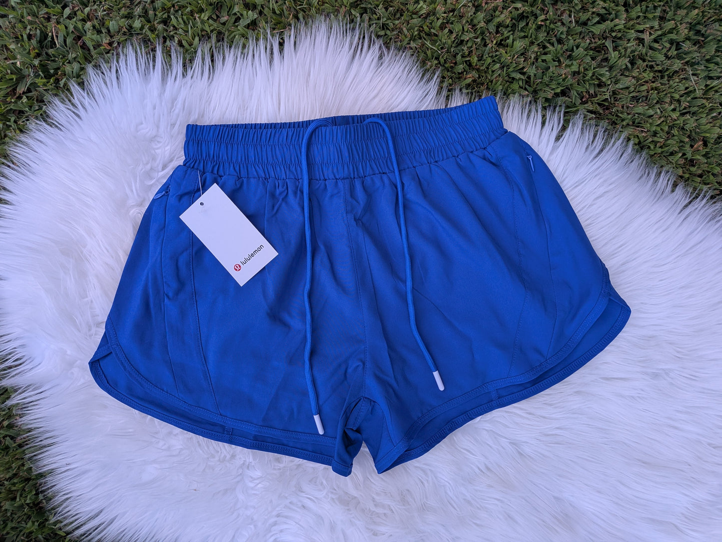 Royal blue Lulu women's shorts - ready to ship - fits true to size