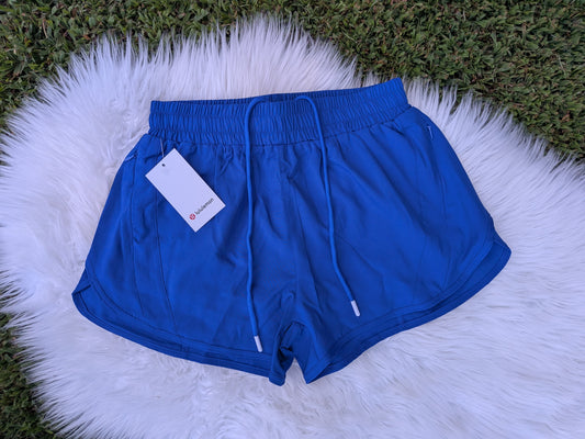 Royal blue Lulu women's shorts - ready to ship - fits true to size