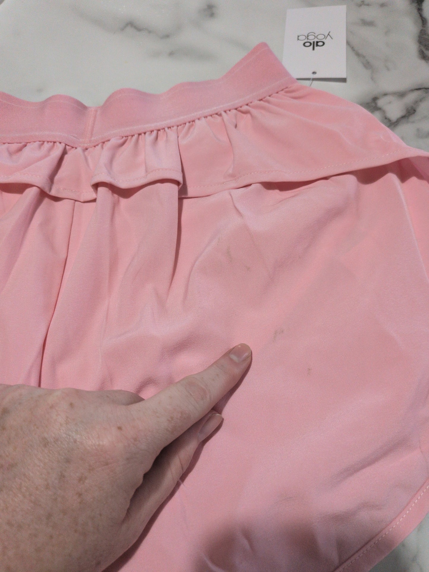 Women's size 4 a.l.o shorts (stain on back)