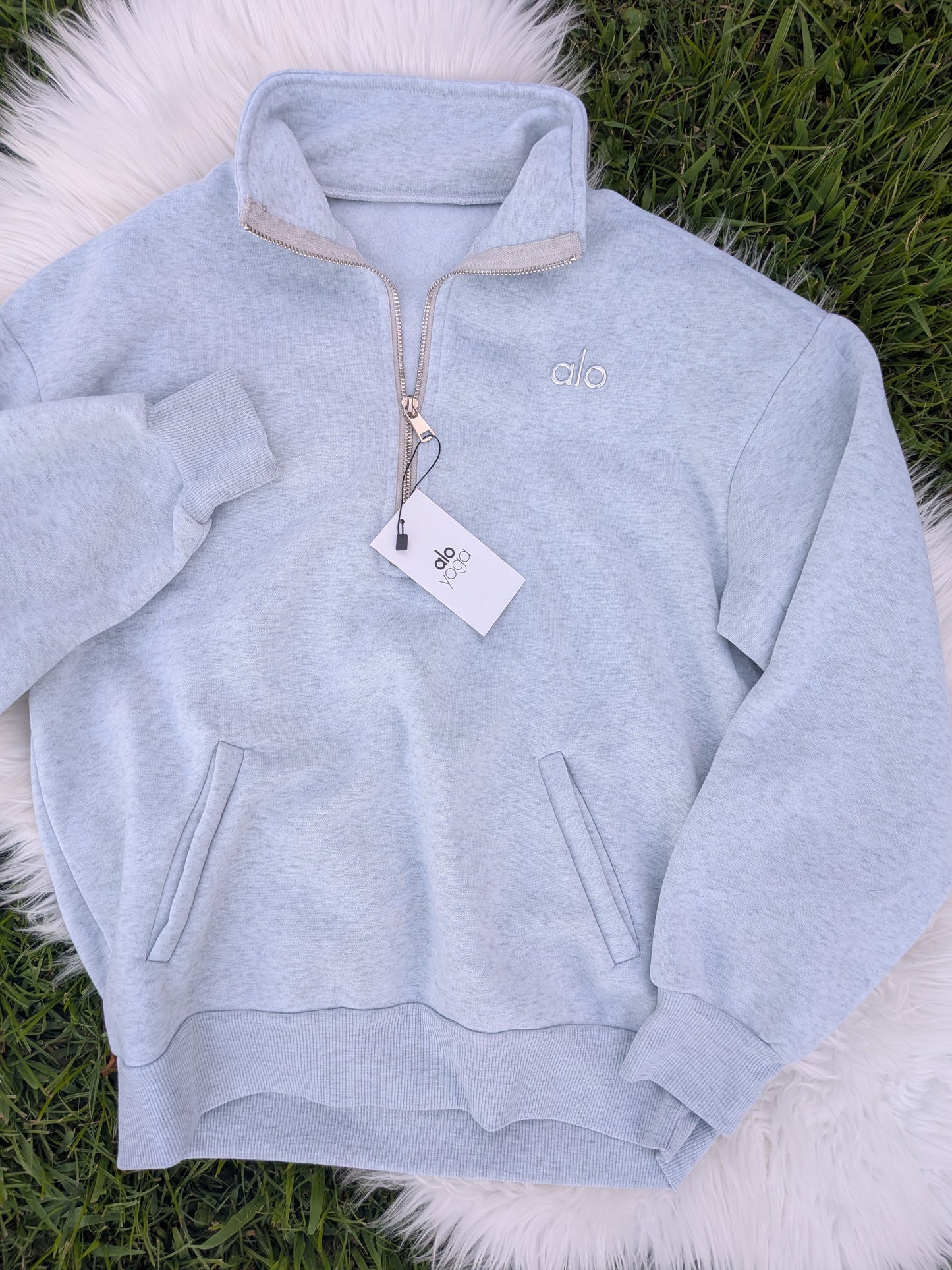 Women's XXL/14 quarter neck sweatshirt - ready to ship - Roomy fit