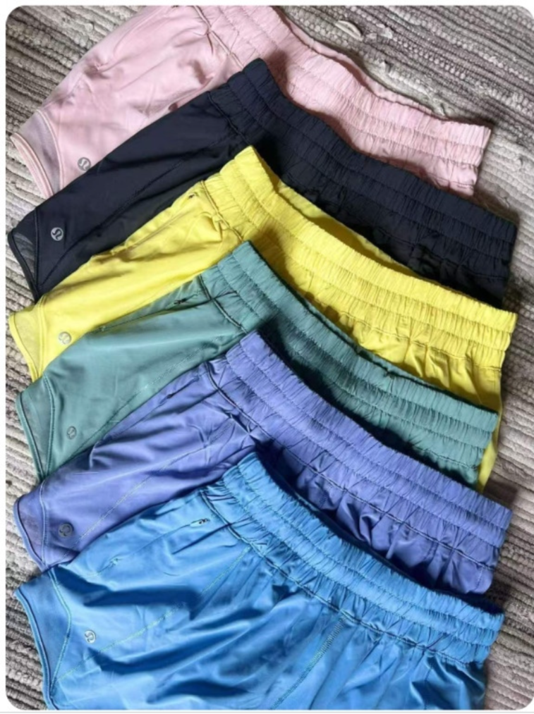 Women's Lulu 4 inch shorts ready to ship - fits true to size